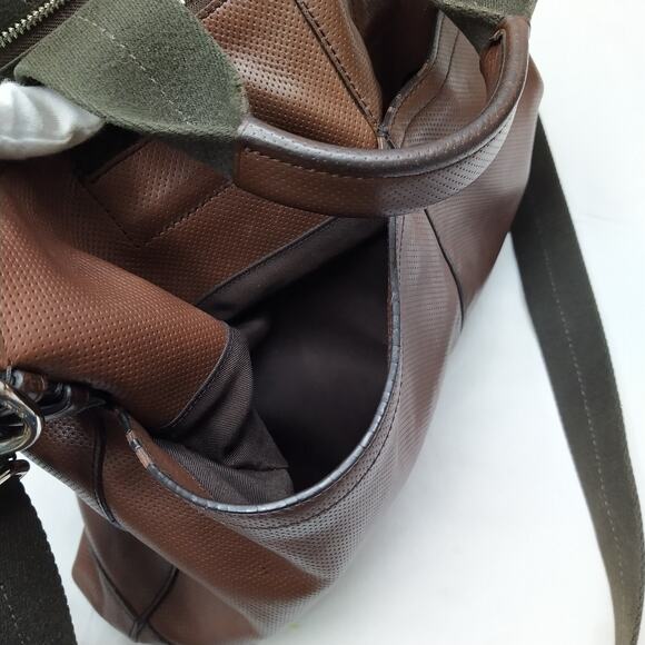 Coach Brown Leather Briefcase Messenger Zipper Closure Crossbody Bag - Picture 11 of 16